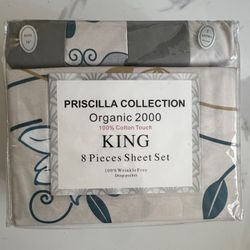 KING 8 Pieces Sheet Set 