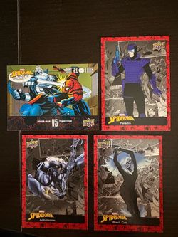 Upper Deck Marvel Spider-Man Trading Cards Lot of 4