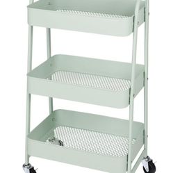 3-Tier Metal Rolling Utility Cart