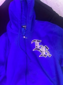 True Religion LA Zip-Up Hoodie Blue