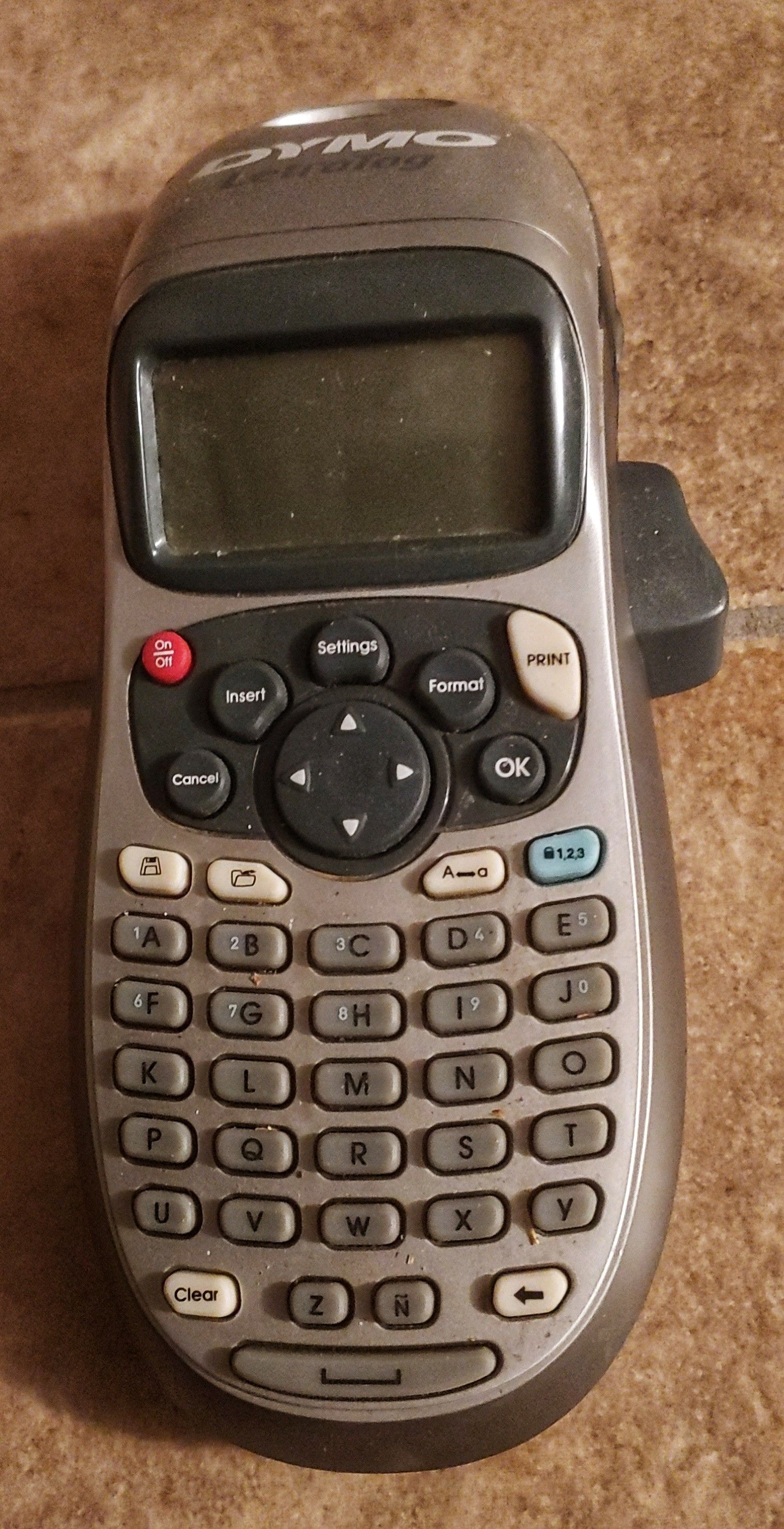 DYMO LetraTag Gray and Blue Portable Label Maker