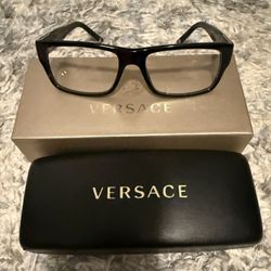 Versace Prescription Glasses – Black Frames w/ Case (Like New)