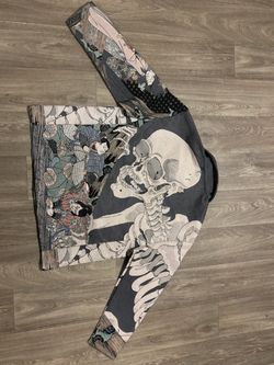 Rebel Vengeance graphic buttoned long sleeve