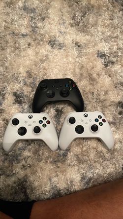 White Xbox Series X Controllers Only