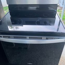 Whirlpool Stainless Steel Glass Top Oven/Range