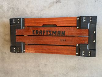 Craftsman 51149 Wooden Rolling Creeper / Utility Dolly – 4 Wheels