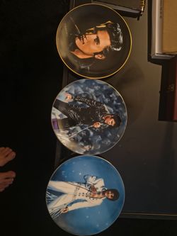 Elvis Presley Collector Plates Set of 3