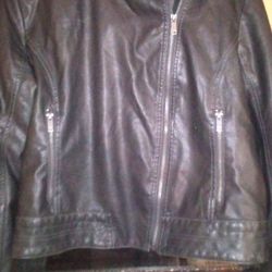 Women's Universal Thread Faux Leather Jacket Sz Xl