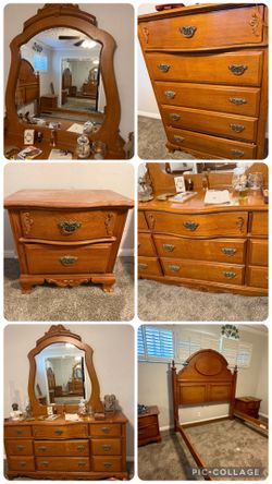 Beautiful Oak Bedroom Set