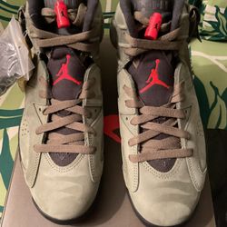 Jordan 6s Travis Scott Cactus Jack “olive”