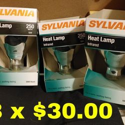 Light Bulb,,SYLVANIA 250-Watt BR40 Clear Infrared Heat Lamp - 120V - Rated for 5,000 Hours
