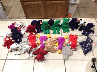 Price reduce 27 beanie babies collection
