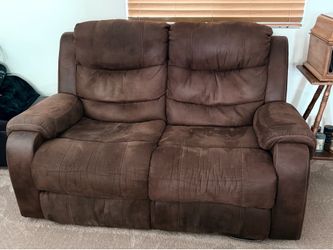 Dark Brown Manuel Reclining Love Seat