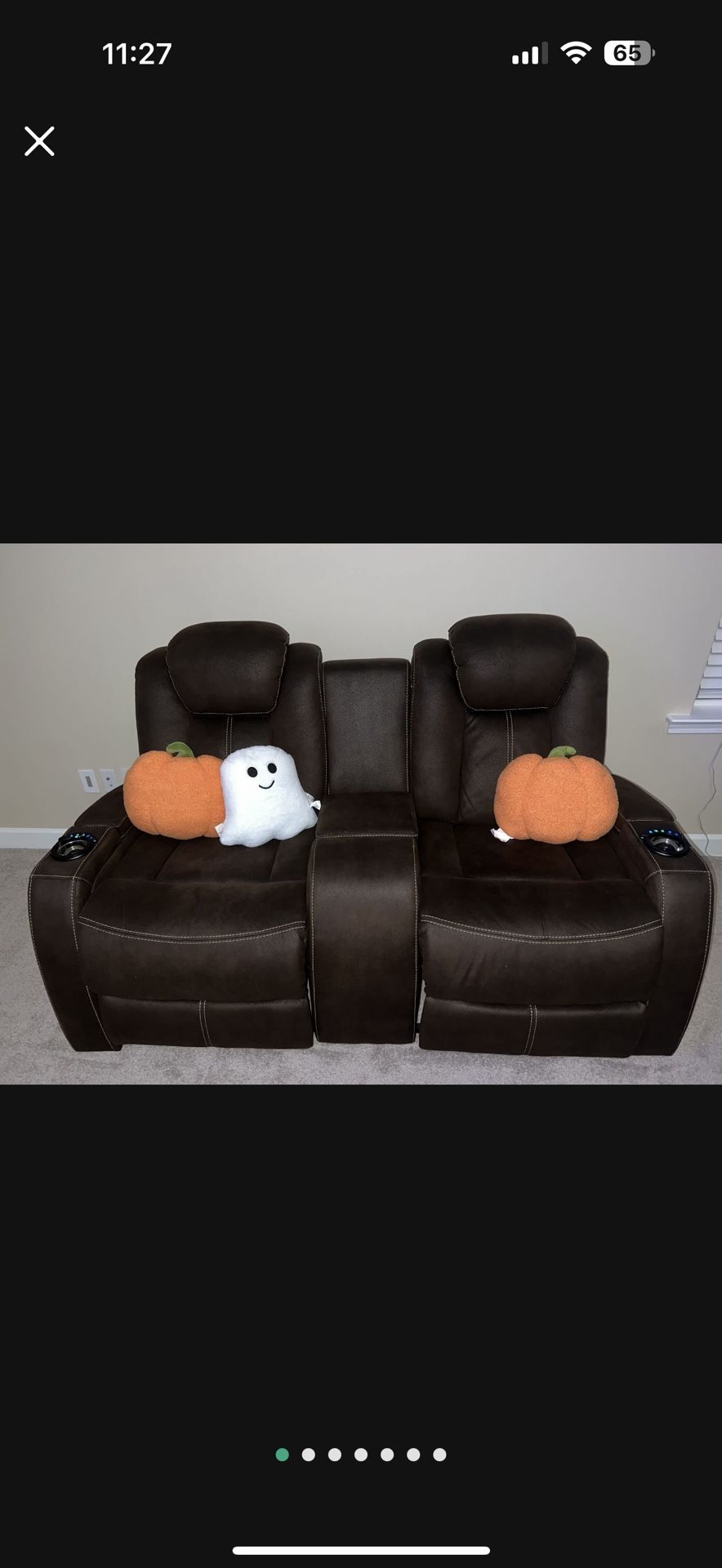 Power Theater Reclining Couch Two Piece (Preloved)