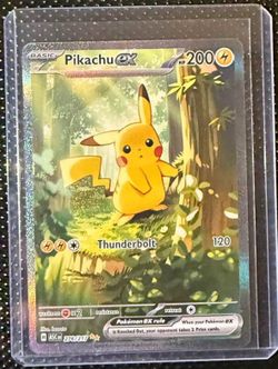 Pikachu Ex #217 Special Illustration Rare from Ascended Heroes