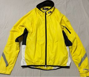 Vintage Polo Sport Ralph Lauren Windbreaker Mens Small RLX 90s Windbreaker Yellow & Black
