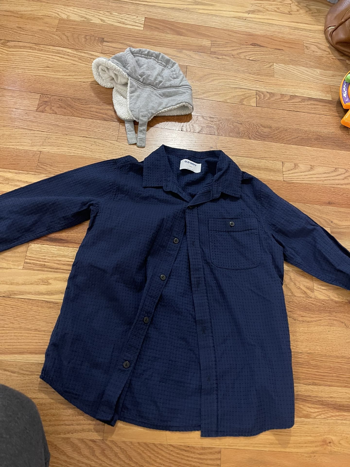 Collar Shirts Size 10-12 + 1 Hat