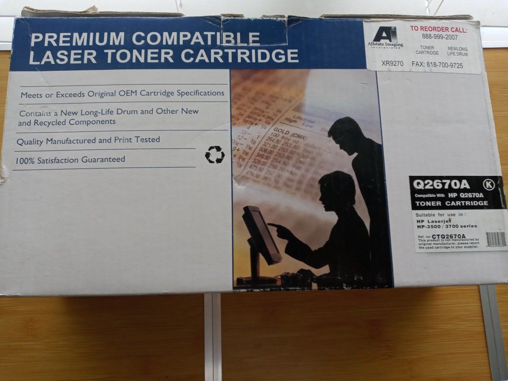1 Pack (Black) Compatible 308A | Q2670A Printer Toner Cartridge use for HP Color Laserjet 3n 3n Printer(High Capacity)