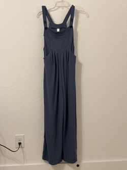 Halara Blue Wide Leg Overalls Size XS Petite