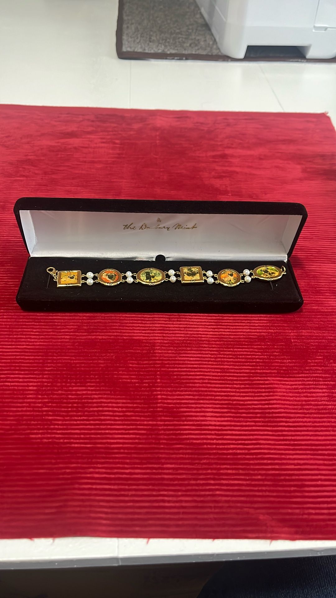 Danbury Mint Mini Pug Portrait Bracelet