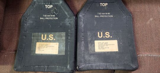 U.S. Military SAPI Large Ballistic Plates Pair