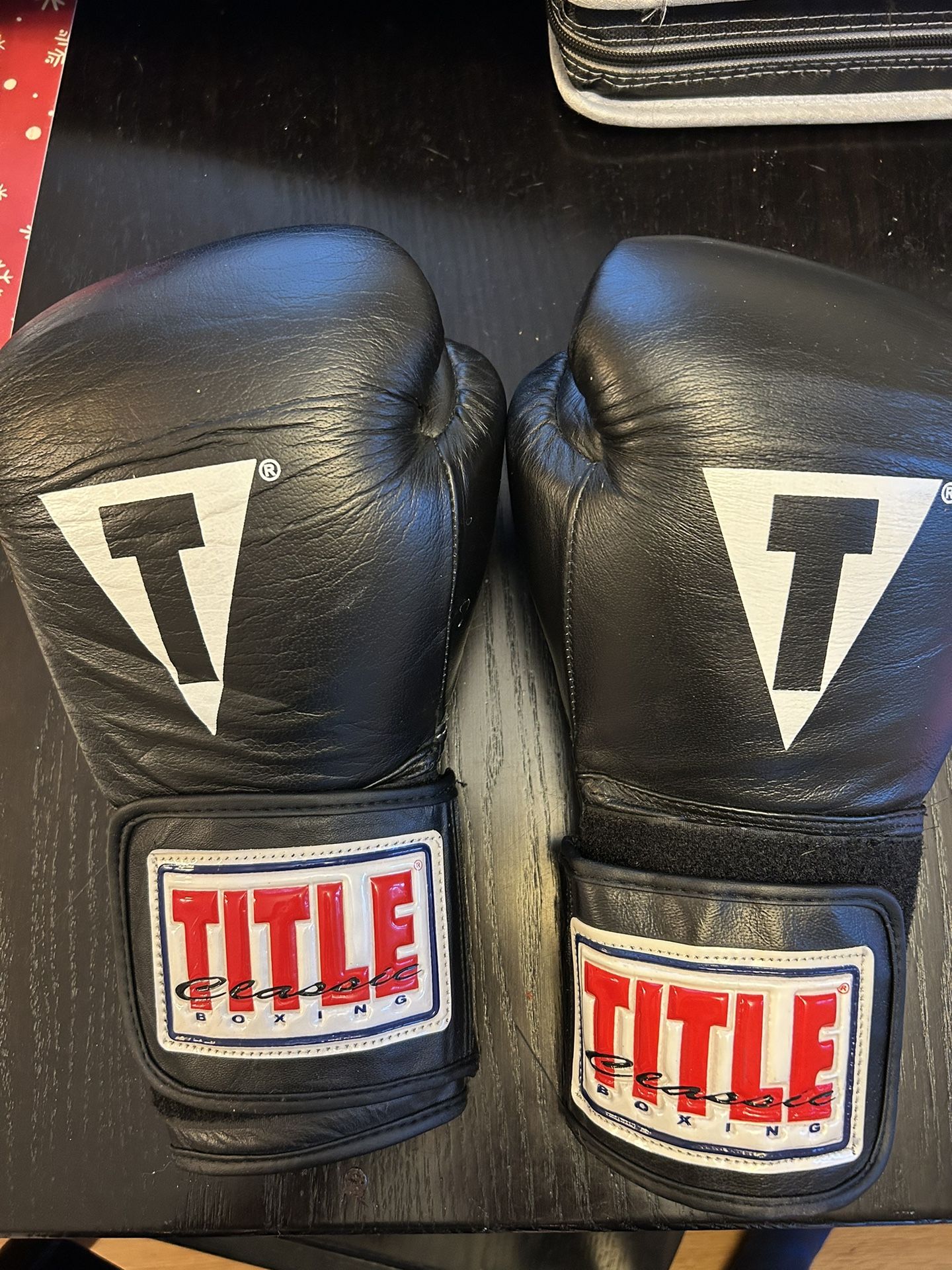 Title Genuine Leather Boxing Gloves
