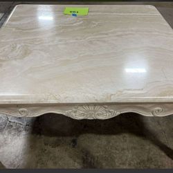 square french marble top coffee table 35"w x 35"d x 16"h,