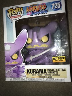 Funko pop 6 inch anime naruto exclusive kurama majestic attire