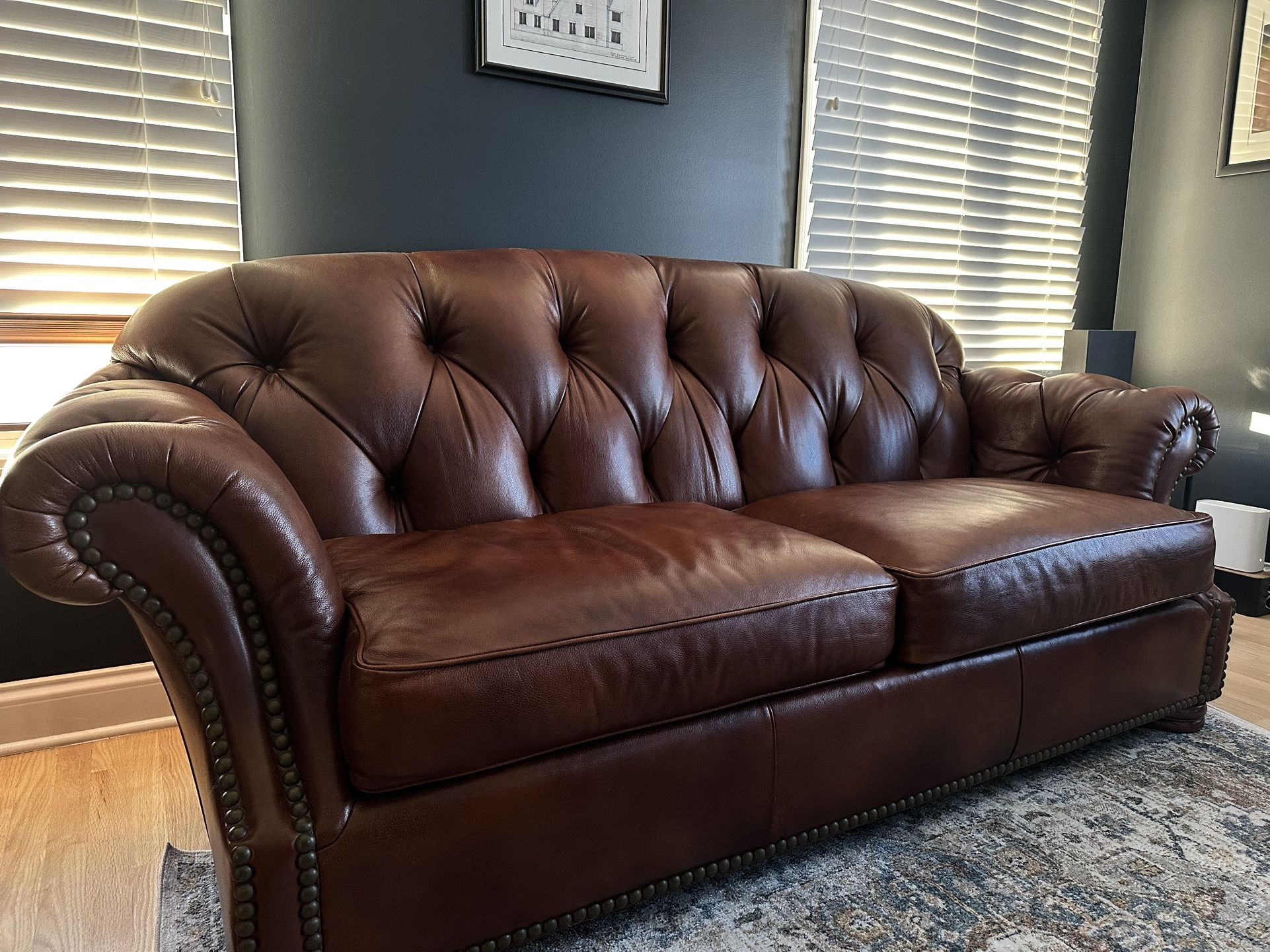 Thomasville Leather Couch