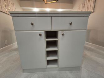 White cabinet  39.5 l x36.5 h x16 d
