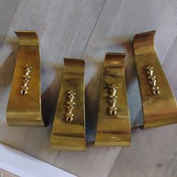 Beautiful Solid Brass Mid-century Coffee Table Legs