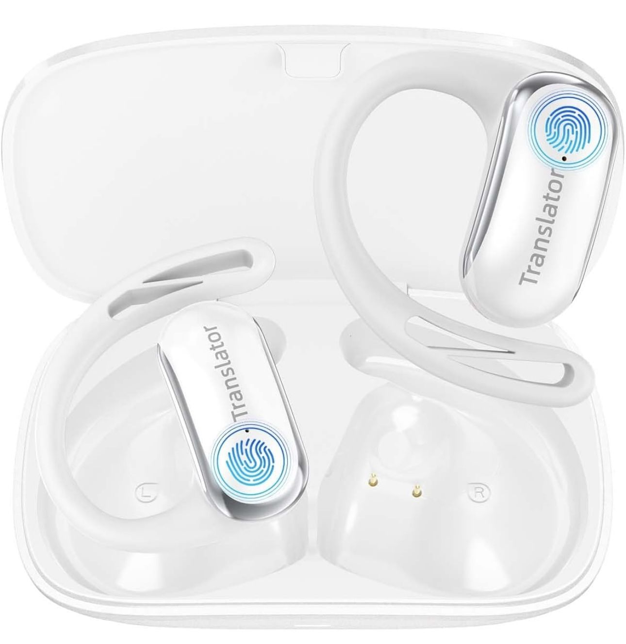 AI Translation Earbuds Real-Time 3-in-1 Language Translator Earbuds Lifetime Free Offline Translation(8 Languages) & Online Translation(144 Languages)
