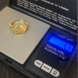 14k nugget ring size 8 (5.7 grams)