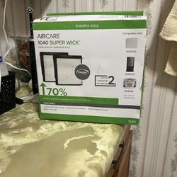 Aircare SGL1040 Super Evaporative HUMIDIFIER WICK Antimicrobial Breathe Easy 2 pack. Box is damaged 