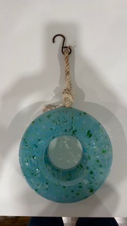 Glass bird feeder