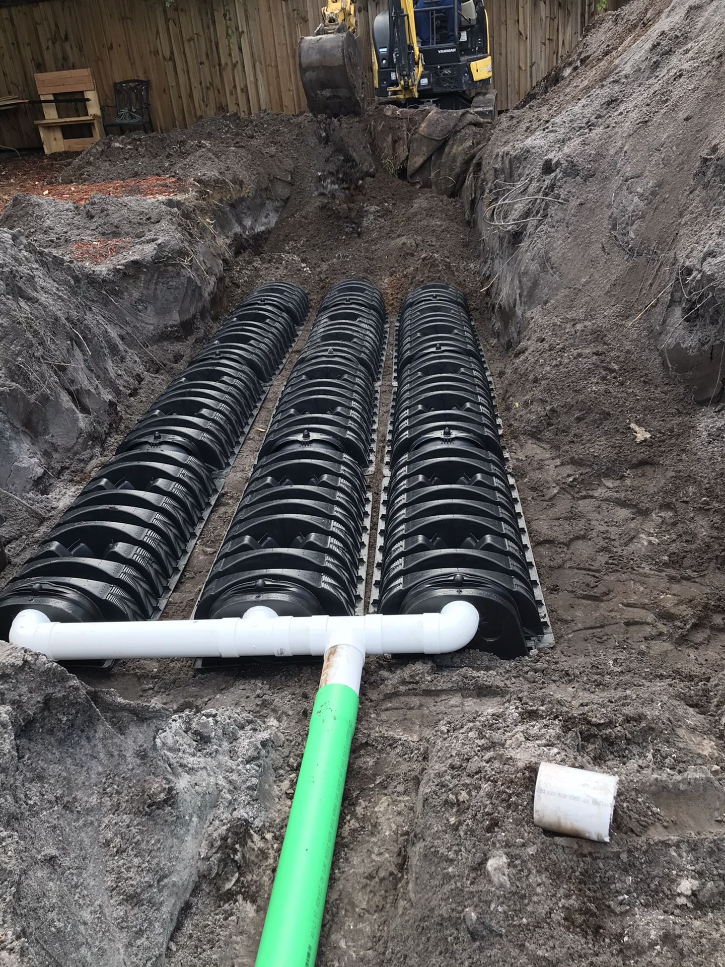Septic tank and drainfield