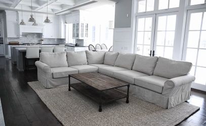 XL pottery barn sectional