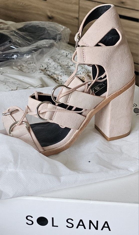 Sol Sana Pink Heeled Sandals