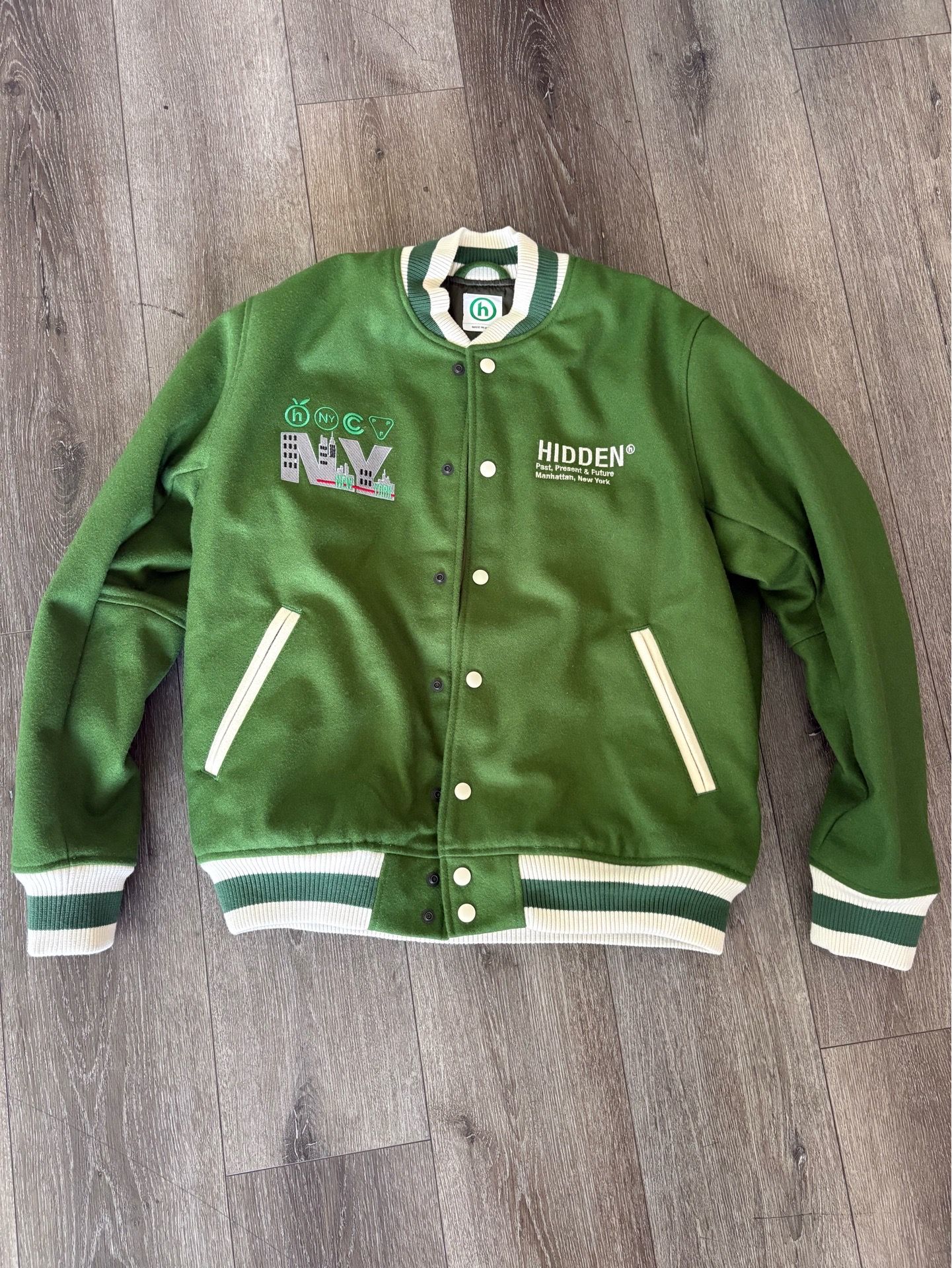 Brand New Hidden New York Varsity jacket size Large
