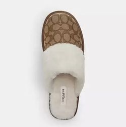 Coach Monogram Women’s Brown And Cream Color Sandals