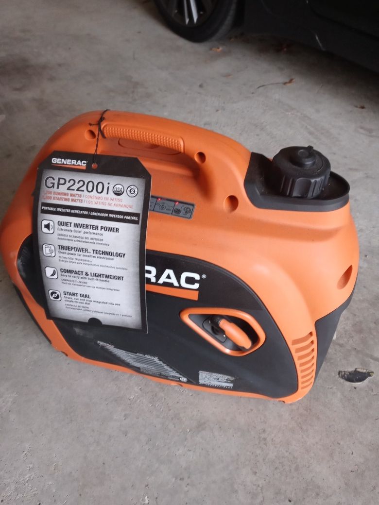 GENERAC GP2200I GENERATOR BRAND NEW