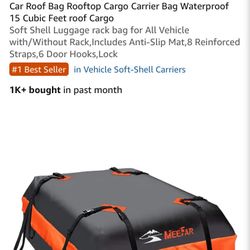 Roof Top Cargo Carrier Bag