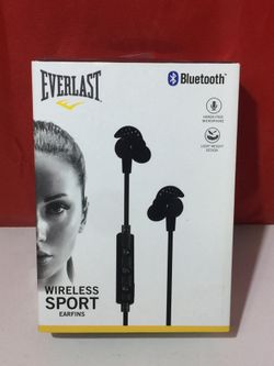 BRAND NEW SEALED Everlast Wireless Sport Earfins Bluetooth Light Weight Hands-Free