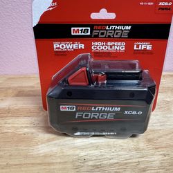 Milwuakee M18 Forge 8.0ah battery brand new