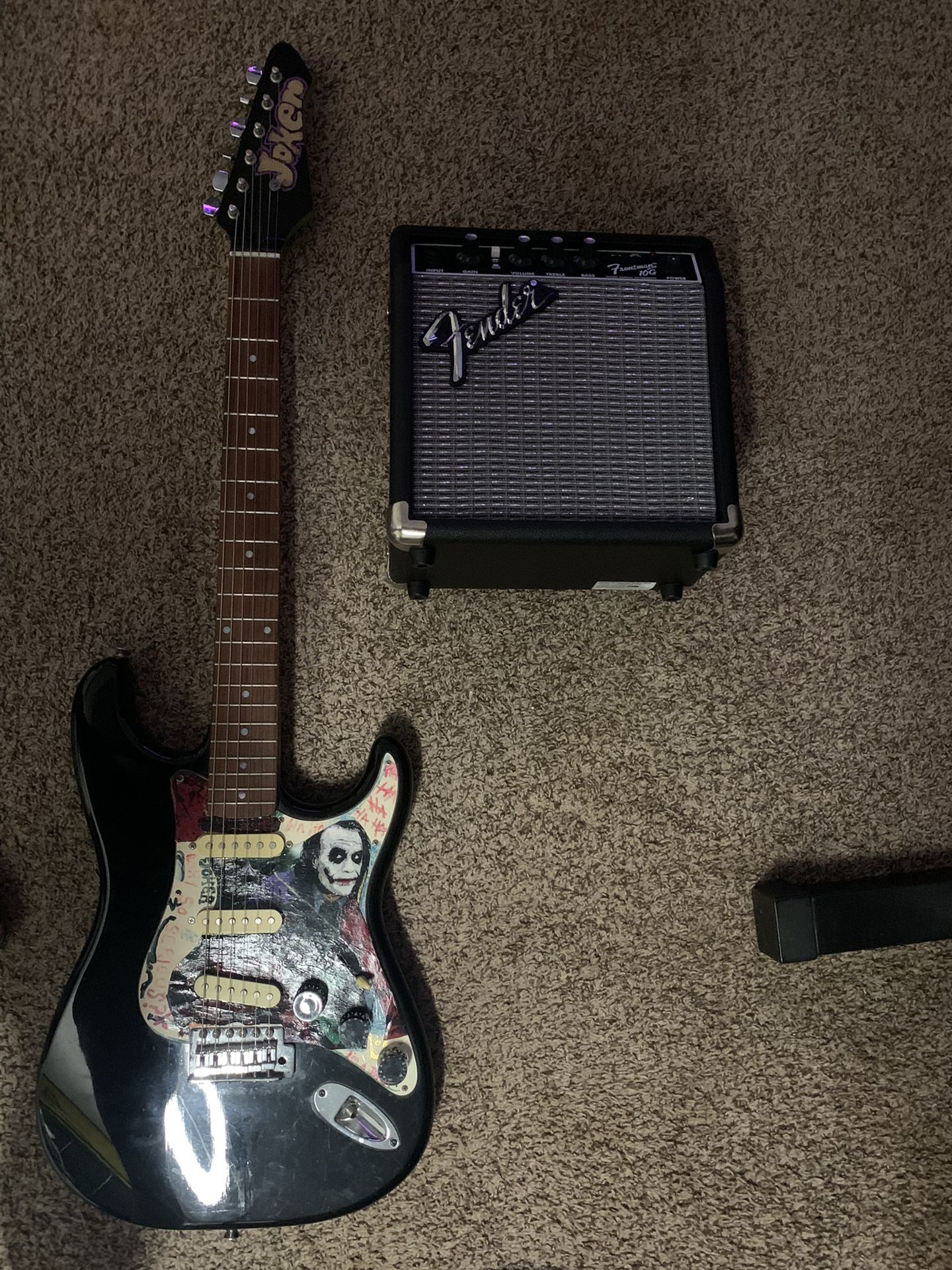 Custom Joker Stratocaster And Fender Amp