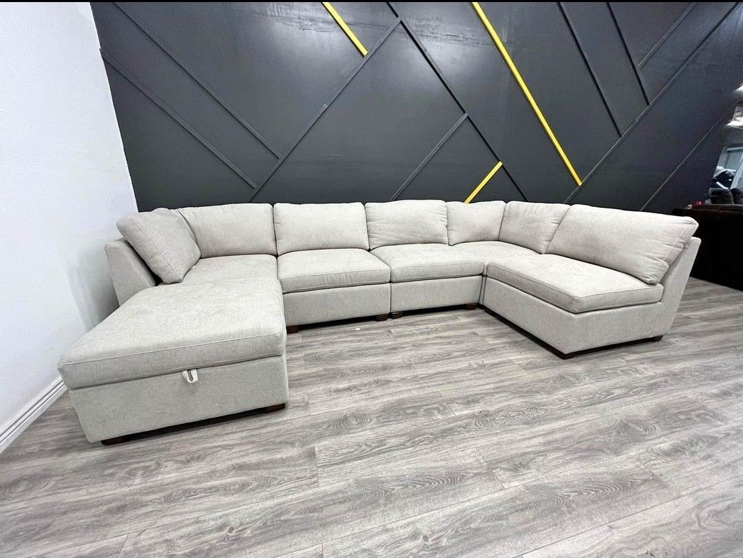 CLOUD CUSHION BRAND NEW GREY MODULAR SECTIONAL SAME DAY DELIVERY 