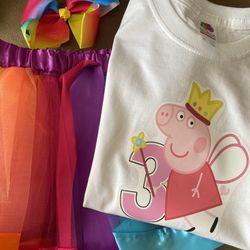 Peppa Pig Party Set 3T Party Outfit 