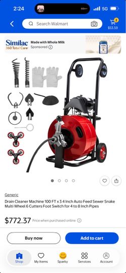 Pipe drain cleaner machine