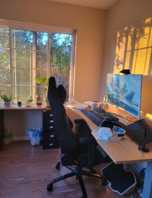 72-In Bamboo Standing Desk