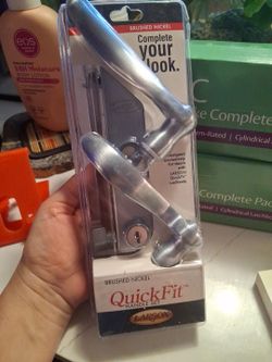 Larson QuickFit Brushed Nickel Handle Set